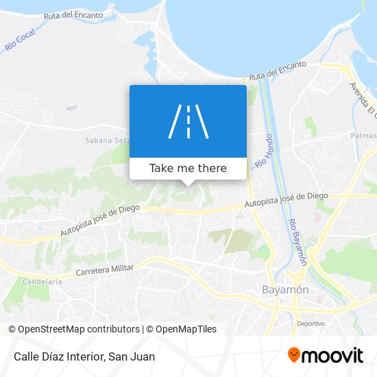 Mapa de Calle Díaz Interior