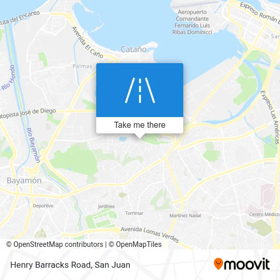 Mapa de Henry Barracks Road