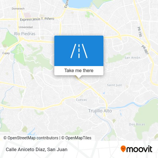 Mapa de Calle Aniceto Díaz
