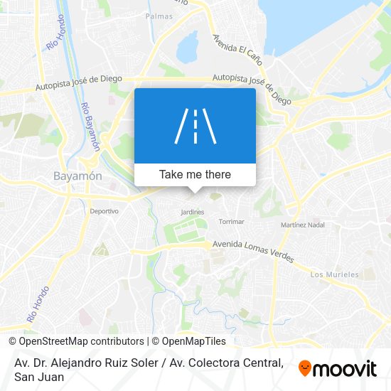 Av. Dr. Alejandro Ruiz Soler / Av. Colectora Central map