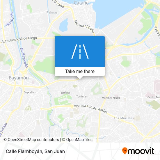 Mapa de Calle Flamboyán