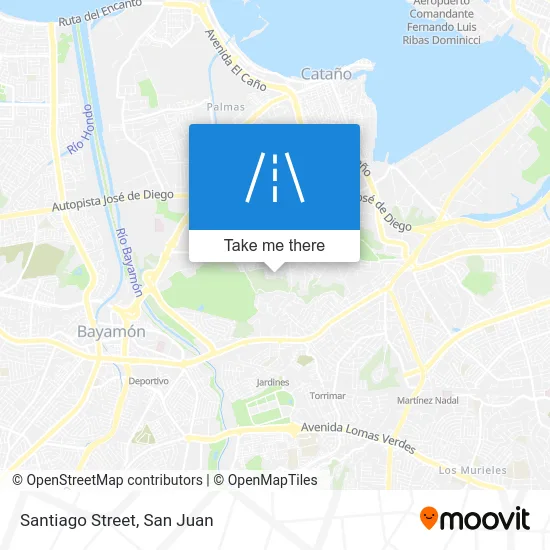 Mapa de Santiago Street