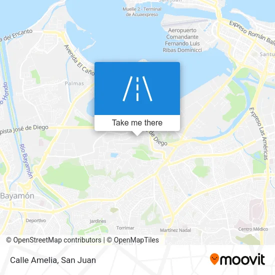 Mapa de Calle Amelia