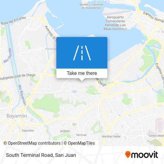South Terminal Road map