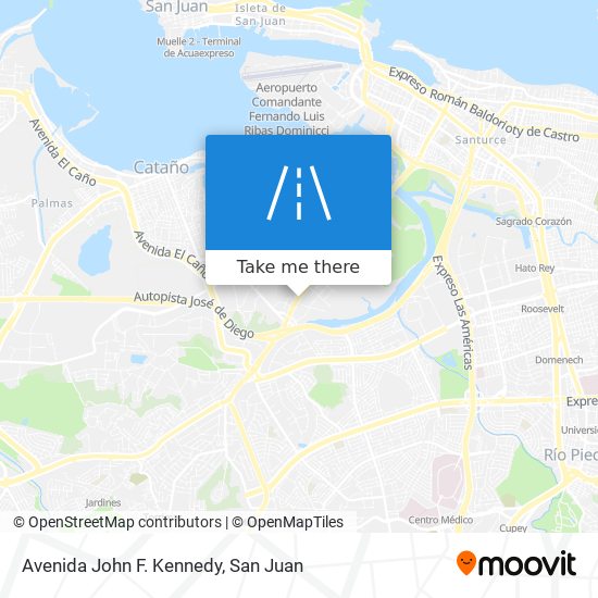 Mapa de Avenida John F. Kennedy