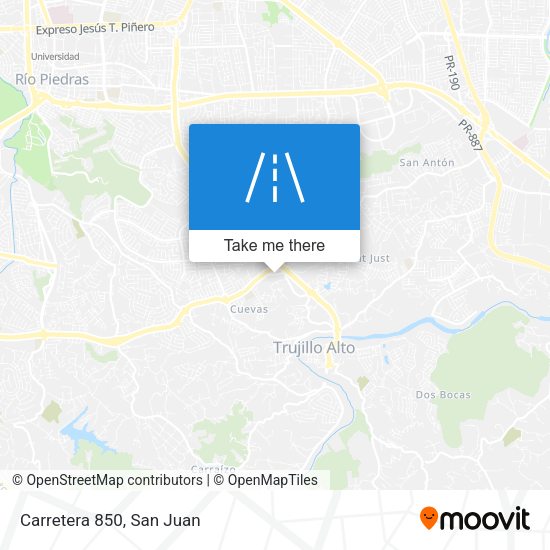 Mapa de Carretera 850