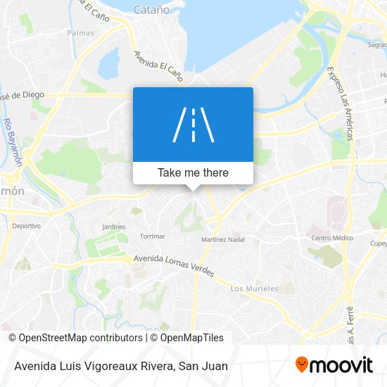Mapa de Avenida Luis Vigoreaux Rivera
