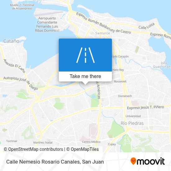 Mapa de Calle Nemesio Rosario Canales