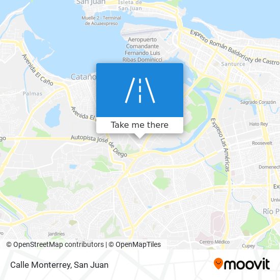 Mapa de Calle Monterrey