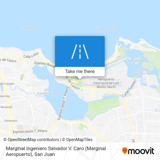 Mapa de Marginal Ingeniero Salvador V. Caro (Marginal Aeropuerto)