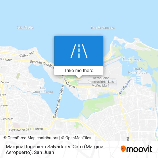 Mapa de Marginal Ingeniero Salvador V. Caro (Marginal Aeropuerto)