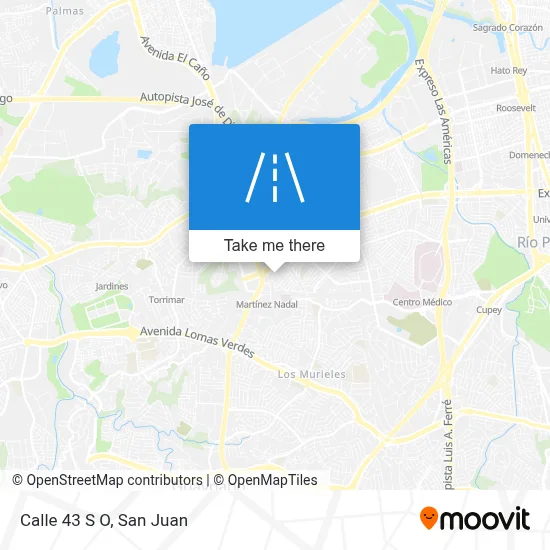 Calle 43 S O map