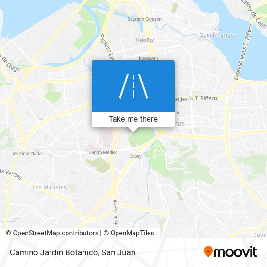 Mapa de Camino Jardín Botánico