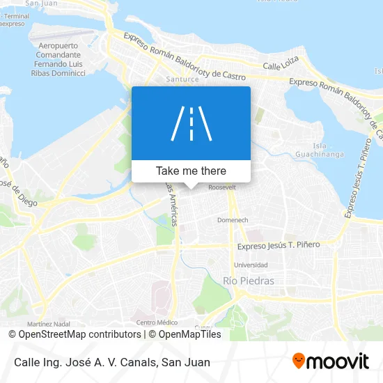 Calle Ing. José A. V. Canals map