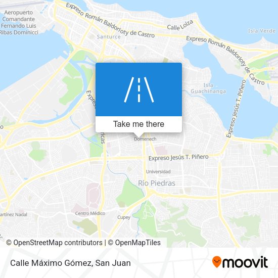 Mapa de Calle Máximo Gómez