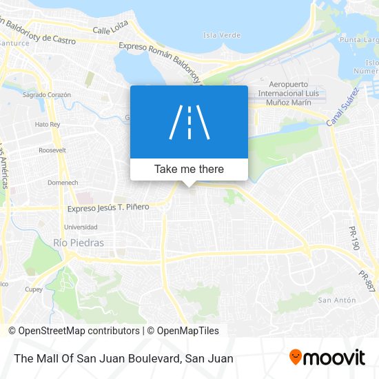Mapa de The Mall Of San Juan Boulevard