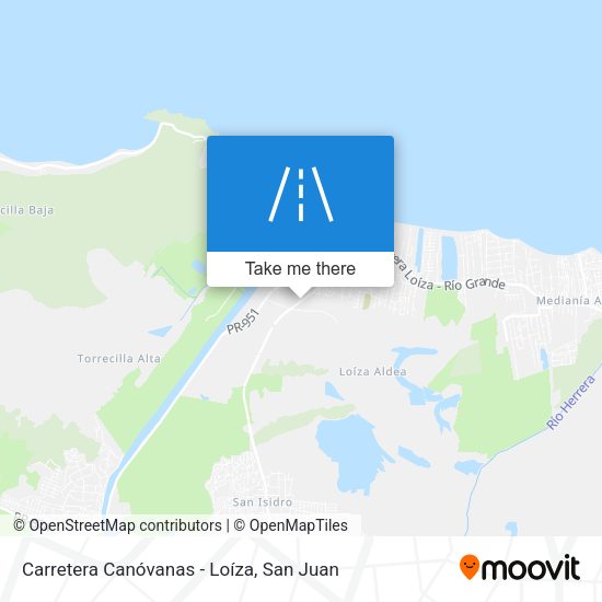 Carretera Canóvanas - Loíza map