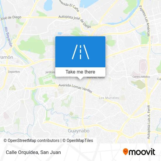 Mapa de Calle Orquídea