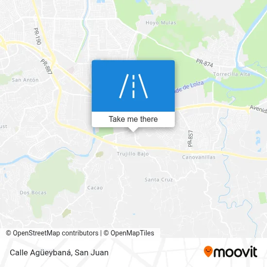Calle Agüeybaná map
