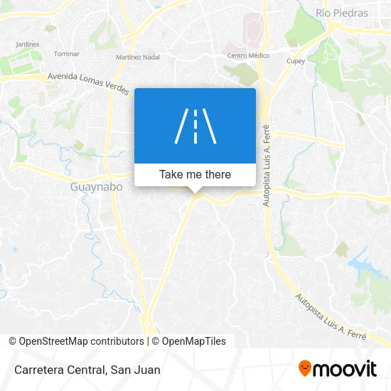 Carretera Central map
