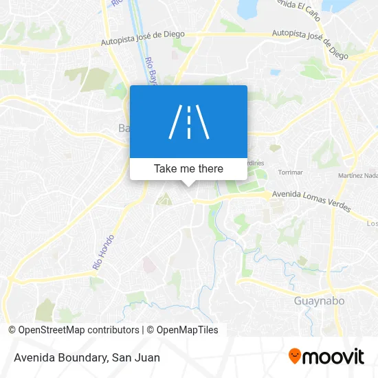 Mapa de Avenida Boundary