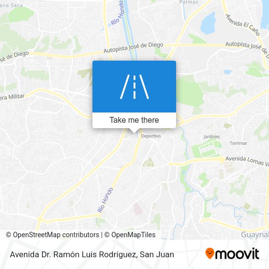 Mapa de Avenida Dr. Ramón Luis Rodríguez