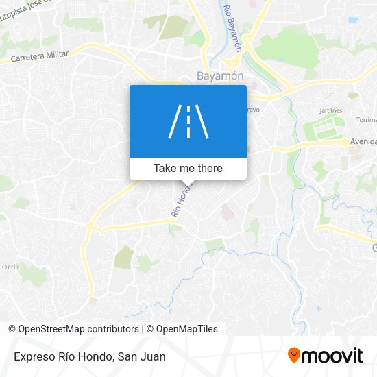 Expreso Río Hondo map