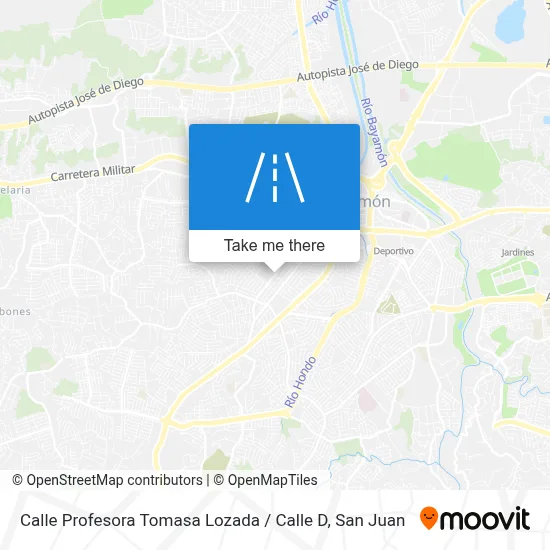 Calle Profesora Tomasa Lozada / Calle D map