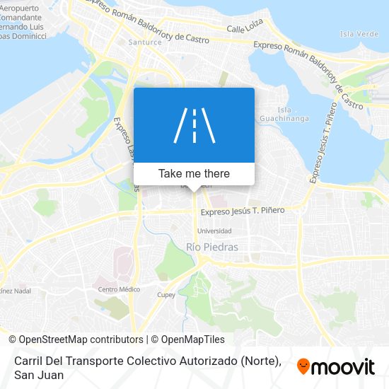 Carril Del Transporte Colectivo Autorizado (Norte) map