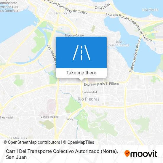 Mapa de Carril Del Transporte Colectivo Autorizado (Norte)