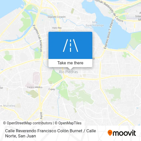 Mapa de Calle Reverendo Francisco Colón Burnet / Calle Norte