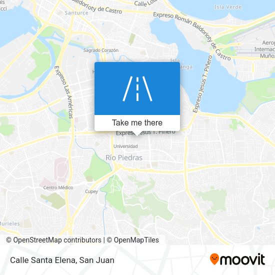 Mapa de Calle Santa Elena
