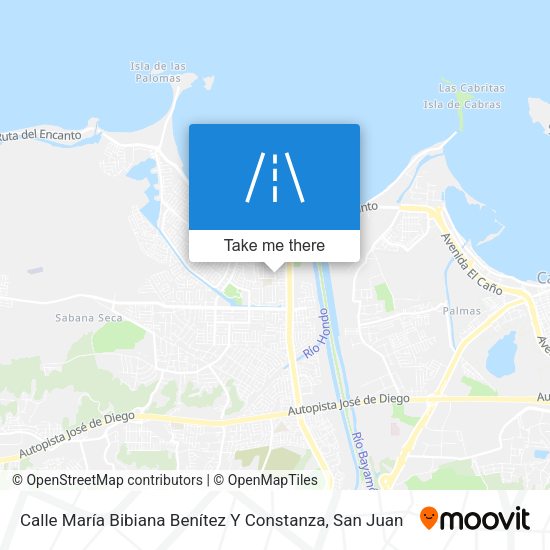 Mapa de Calle María Bibiana Benítez Y Constanza