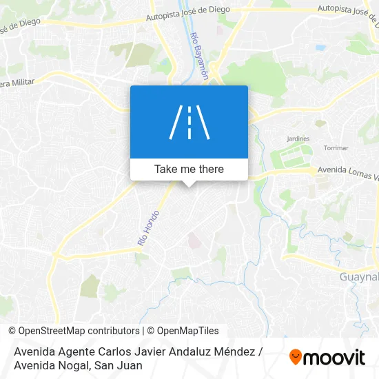 Mapa de Avenida Agente Carlos Javier Andaluz Méndez / Avenida Nogal