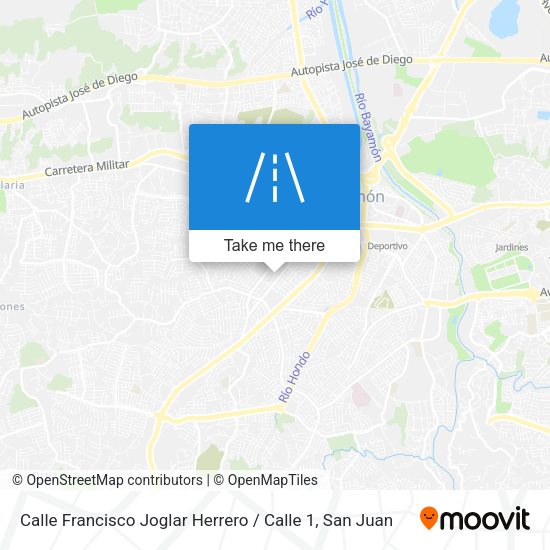 Mapa de Calle Francisco Joglar Herrero / Calle 1