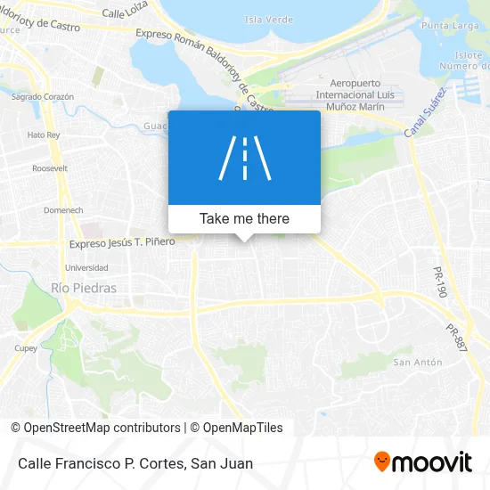 Mapa de Calle Francisco P. Cortes