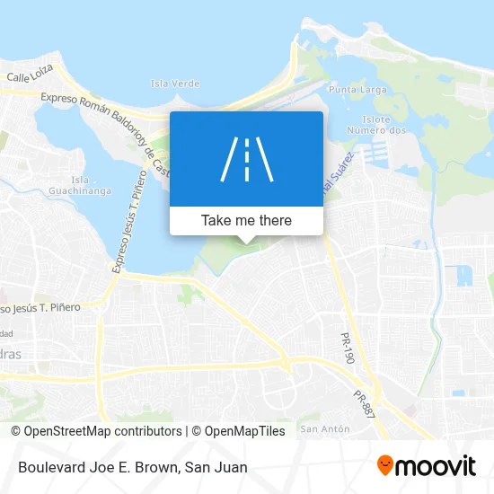 Boulevard Joe E. Brown map