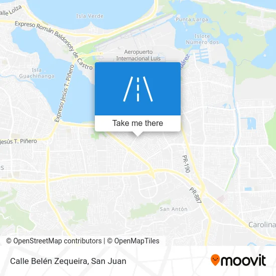 Mapa de Calle Belén Zequeira