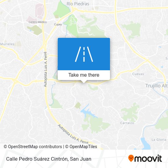 Mapa de Calle Pedro Suárez Cintrón