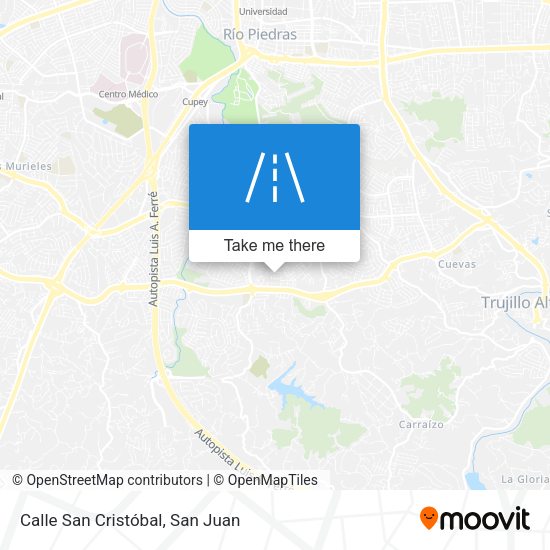 Calle San Cristóbal map