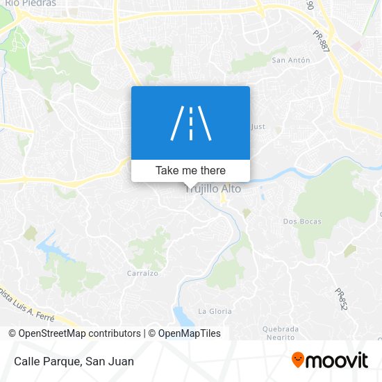 Mapa de Calle Parque