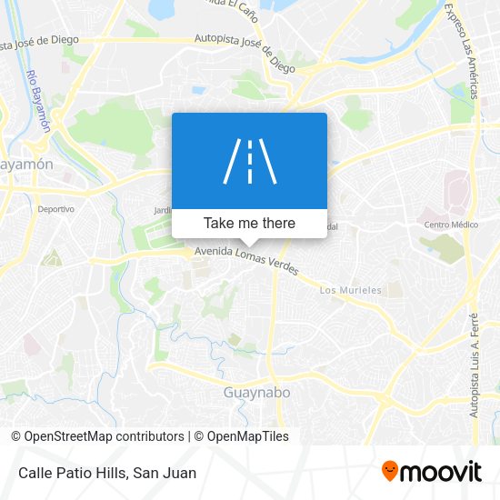 Mapa de Calle Patio Hills