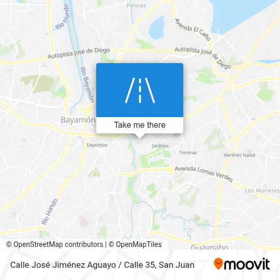 Mapa de Calle José Jiménez Aguayo / Calle 35