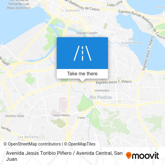 Mapa de Avenida Jesús Toribio Piñero / Avenida Central