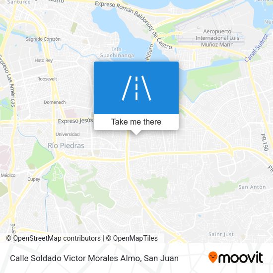 Mapa de Calle Soldado Victor Morales Almo