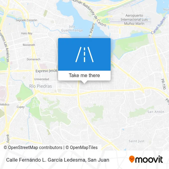 Mapa de Calle Fernándo L. García Ledesma