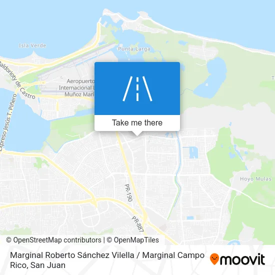 Marginal Roberto Sánchez Vilella / Marginal Campo Rico map