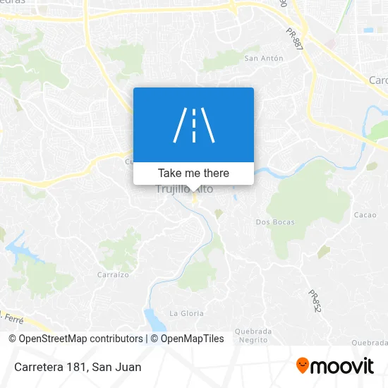 Mapa de Carretera 181