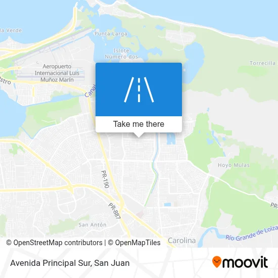 Avenida Principal Sur map