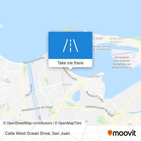 Mapa de Calle West Ocean Drive